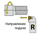 Наружная правая резьба