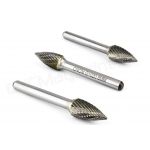 G031303-ДВ Борфреза (шарошка) твердосплавная по металлу тип G, d3 мм, двойная насечка