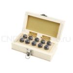 ER11AA-7 pcs набор цанг прецизионных в деревянном кейсе