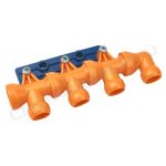 Разветвитель для подачи СОЖ из 1 в 4 проходной 1/2" (54400)