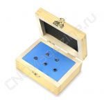 ER08-5 pcs набор цанг стандартной точности в деревянном кейсе