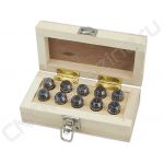 ER16AA-10 pcs набор цанг прецизионных в деревянном кейсе