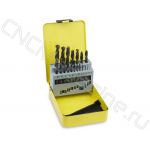 820190000 Набор сверл по металлу 1-10 мм (19 шт, шаг 0,5) HSS-G, металл. коробка
