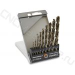 830100000 Набор сверл по металлу 1-10 мм (10 шт, шаг 1,0) Р6М5К5, пласт. кейс