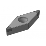 VCGW160404F00000N-B028 DMB2013 пластина для точения с двумя напайками из PCD