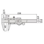 Штангенциркуль цифровой ШЦЦ-1-150, 0.01, губки 40 мм Micron