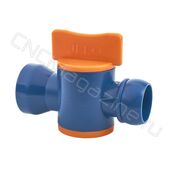 Вентиль запорный для подачи СОЖ 1/2" (4438) синий