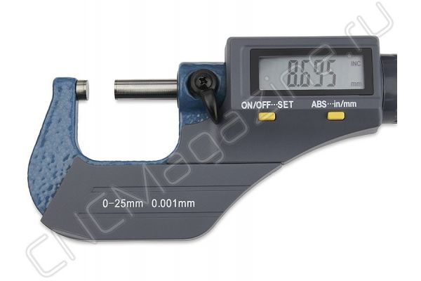 Микрометр цифровой 0-25 мм, 0-1", 0.001 мм, 0.00005"