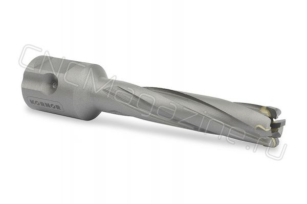 Корончатое сверло по металлу KORNOR TCT 12x55 мм, с твердосплавными зубьями, one-touch