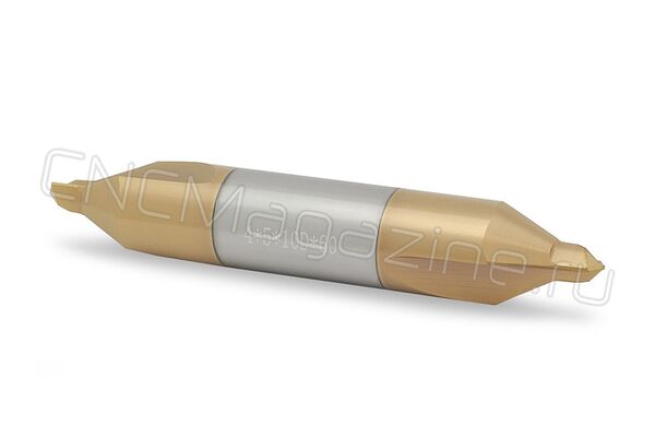 Центровочное сверло твердосплавное CD60-4х10х60 PKH105 тип A, комбинированное, двухстороннее