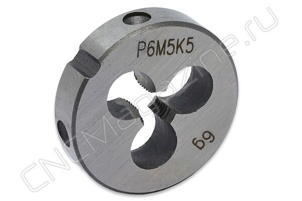 Плашка круглая для метрической резьбы М4х0.7 д20 ISO2568 Р6М5К5 (HSS-E)