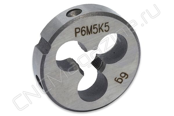Плашка круглая для метрической резьбы М5х0.8 д20 ISO2568 Р6М5К5 (HSS-E)