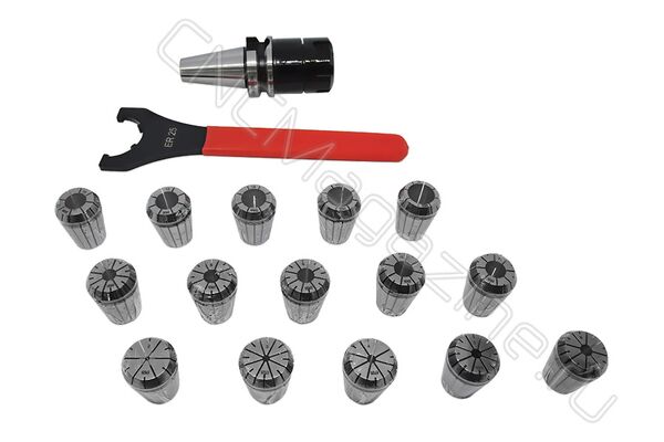 BT30-ER25-70 15PCS Патрон с набором цанг 15 шт (d2-16 мм)