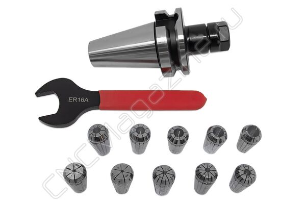 BT40-ER16-70 10PCS Патрон с набором цанг 10 шт (d1-10 мм)