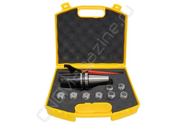 BT40-ER25-100 8PCS Патрон с набором цанг 8 шт (d3/4/5/8/10/12/14/16 мм)
