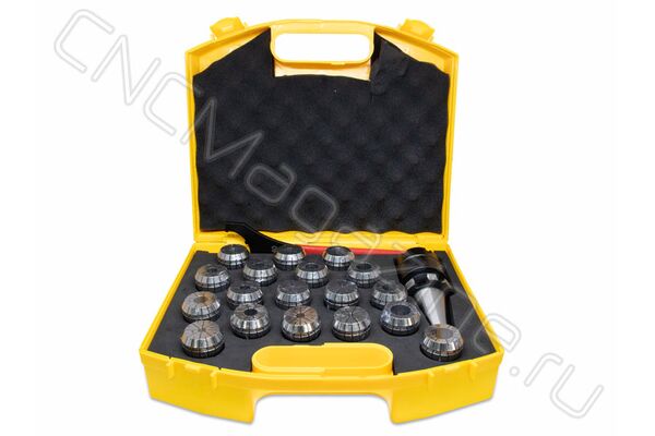 SK40-ER40-100 18PCS Патрон с набором цанг 18 шт (d4-21 мм)