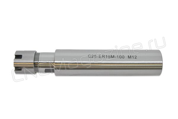 C25-ER16M-100 Цанговый патрон цилиндрический хвостовик