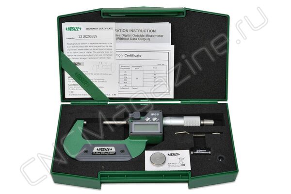 3108-50A Микрометр цифровой 25-50 мм, 0.001 мм, IP65