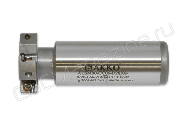 ATSM90-CC06-D28X8-W20-L66-Z04 T-образная фреза AKKO