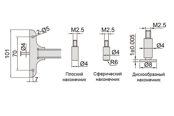 1148-200 Штангенглубиномер цифровой с цилиндрическим стержнем 0-200 мм, 0.01 мм