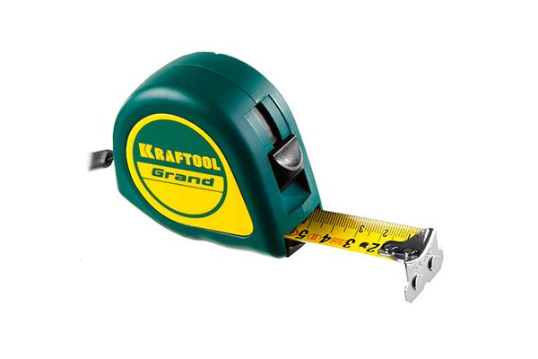 Рулетка магнитная 5 м х 19 мм KRAFTOOL Grand, (34022-05-19), обрезиненный корпус