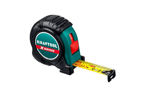 Рулетка 10 м х 25 мм KRAFTOOL X-Drive, (34122-10), профессиональная, ударостойкий корпус