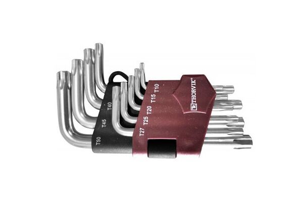 Набор ключей торцевых TORX® коротких, Т10-T50, 9 предметов TKS9S Thorvik