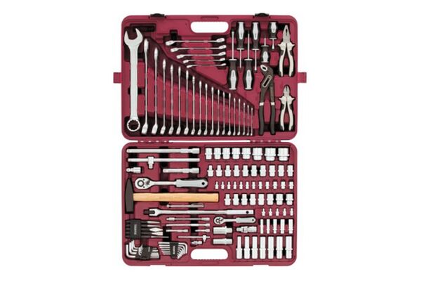 Набор инструмента универсальный 1/4", 1/2"DR, 127 предметов, Thorvik UTS0127