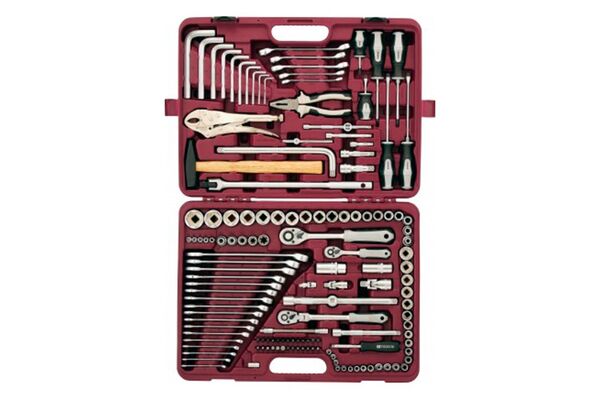 Набор инструмента универсальный 1/4", 3/8" и 1/2"DR, 142 предмета, Thorvik UTS0142