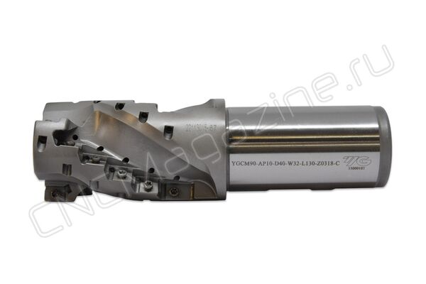 YGСM90-AP10-D40-W32-L130-Z0318-C фреза концевая со сменными пластинами