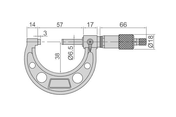 3203-50A Микрометр МК 25-50 мм, 0.01 мм Тип Б