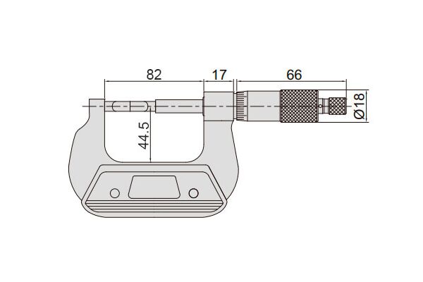 3232-50A Микрометр лезвийный МКЛ (6.5x0.75mm) 25-50 мм, 0.01 мм