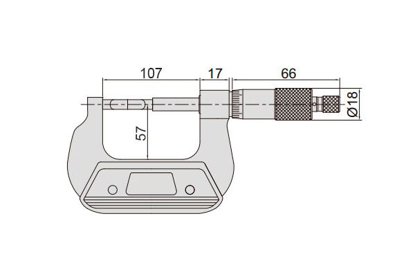 3232-75A Микрометр лезвийный МКЛ (6.5x0.75mm) 50-75 мм, 0.01 мм