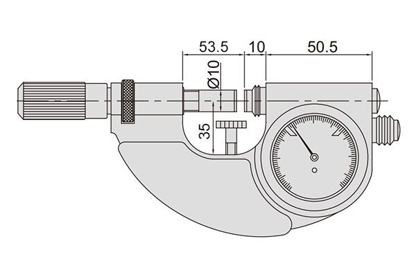 3334-50 Скоба рычажная СР-50, 25-50 мм, 0.001 мм, IP54
