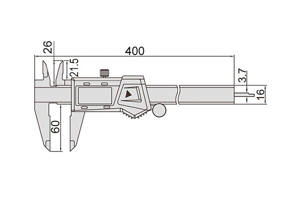 1103-300 Штангенциркуль цифровой ШЦЦ 0-300 мм, 0.01 мм, губки 60 мм