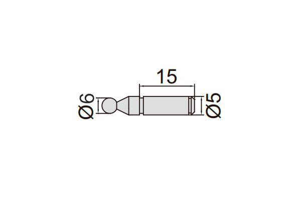 7391-T10 Шариковые наконечники для микрометра зубомерного 6.0 мм