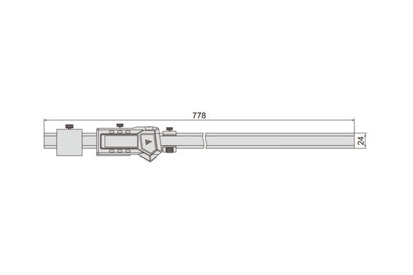1125-600 Штангенциркуль универсальный 0-600 мм, 0.01 мм