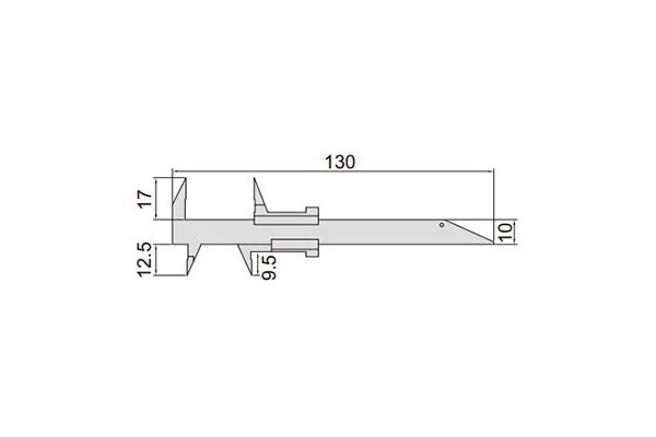 1226-70 Штангенциркуль зубчатый 0-70 мм, 0.1 мм