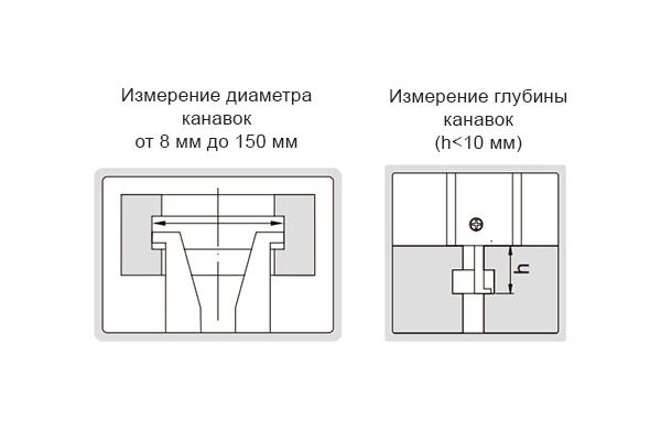 1291-150 Штангенциркуль внутренний с нониусом 0-150 мм, 0.02 мм