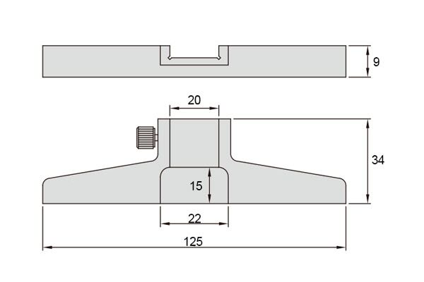 6140-300A Мостик для измерения глубины для штангенциркулей