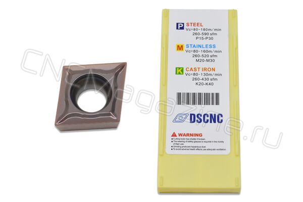 CCMT09T302-VM DC6018 пластина твердосплавная для точения