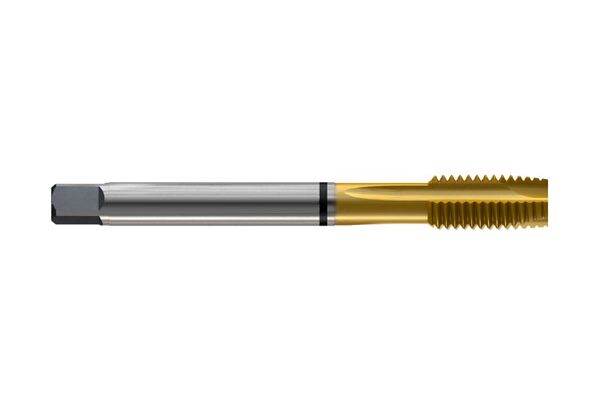 T8814316 Метчик M6X1.0 6H 80.0L HSS DIN376 с прямой канавкой Alpha-Tap TiN