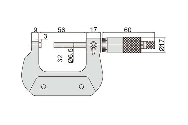 Микрометр МК-50, 25-50 мм, 0.01 мм SHAN