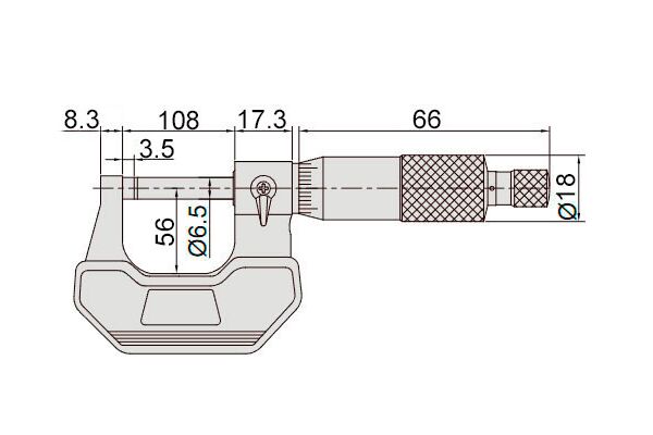 Микрометр МК 100 0,01 Тип А, механический гладкий, кл. 1
