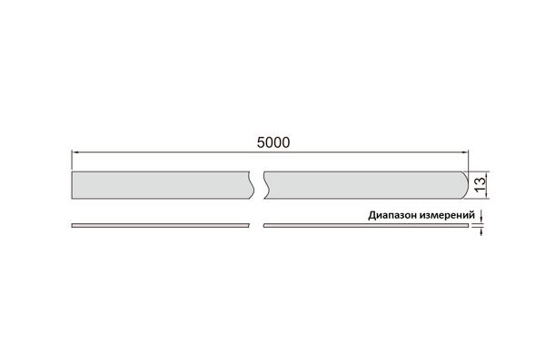 4621-09 Щуп ленточный для измерения зазора 0.09 мм, 5 м
