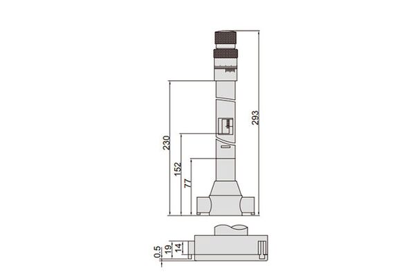 3228-100 Нутромер микрометрический трехточечный 70-100 мм, 0.001 мм