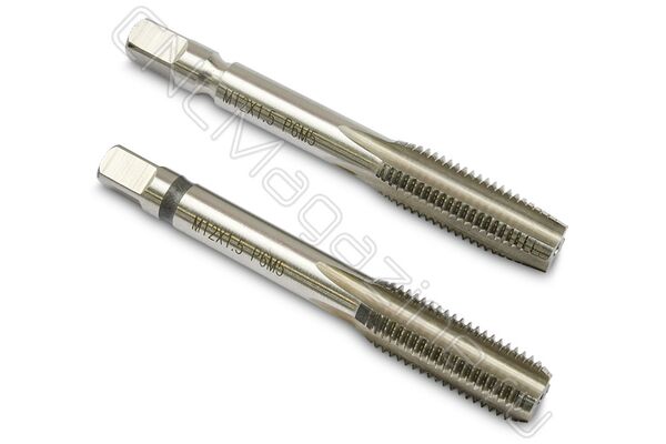Метчик машинно-ручной М12х1.5 HSS ГОСТ 3266-81 (компл 2 шт)