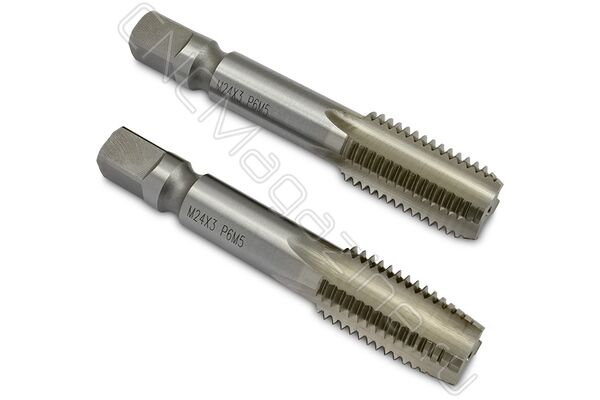 Метчик машинно-ручной М24х3.0 осн, HSS ГОСТ 3266-81 (компл 2 шт)