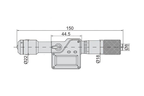 3521-1000 Нутромер цифровой трубчатый 150-1000 мм, 0.001 мм