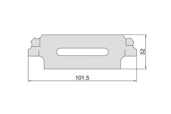 4836-2 Шаблон углового сварного шва метрический и дюймовый 3.2-25.4 мм